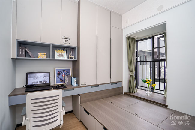 98㎡三居，合理規(guī)劃布局，加強(qiáng)軟裝功能性集合，體驗舒適生活